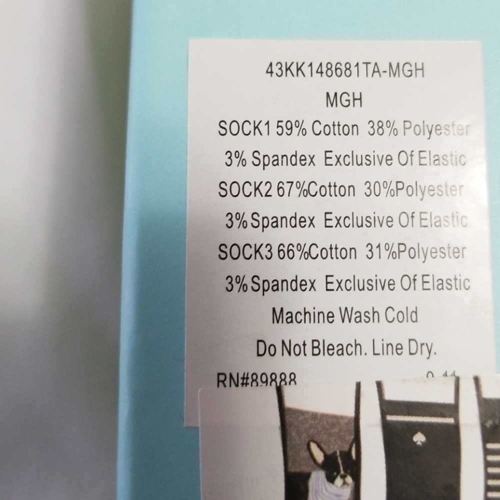NOT FOR SALE Kate Spade 3 pairs puppy  socks - Picture 2 of 8